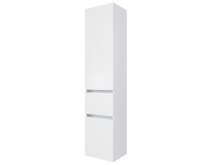 Hochschrank >Baabe I< in Weiß aus Kunststoff - 40x180x35cm (BxHxT)