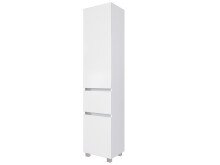 Hochschrank >Baabe I< in Weiß aus Kunststoff - 40x180x35cm (BxHxT)