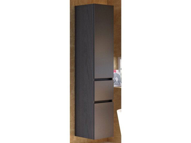 Hochschrank >Baabe I< in Graphit aus Kunststoff - 40x180x35cm (BxHxT)
