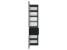 Hochschrank >Baabe I< in Graphit aus Kunststoff - 40x180x35cm (BxHxT)