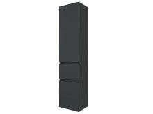 Hochschrank >Baabe I< in Graphit aus Kunststoff - 40x180x35cm (BxHxT)