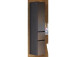Hochschrank >Baabe I< in Graphit aus Kunststoff - 40x180x35cm (BxHxT)