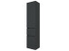 Hochschrank >Baabe I< in Graphit aus Kunststoff - 40x180x35cm (BxHxT)