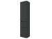 Hochschrank >Baabe I< in Graphit aus Kunststoff - 40x180x35cm (BxHxT)