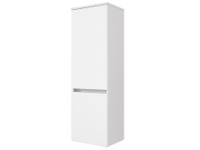 Midischrank >Baabe I< in Weiß aus Kunststoff - 40x130x35cm (BxHxT)