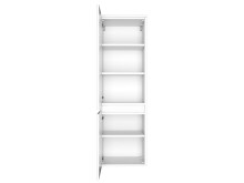 Midischrank >Baabe I< in Weiß aus Kunststoff - 40x130x35cm (BxHxT)