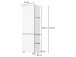Midischrank >Baabe I< in Weiß aus Kunststoff - 40x130x35cm (BxHxT)
