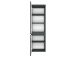 Midischrank >Baabe I< in Graphit aus Kunststoff - 40x130x35cm (BxHxT)