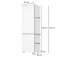 Midischrank >Baabe I< in silberfarben aus Kunststoff - 40x130x35cm (BxHxT)