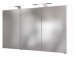 Spiegelschrank >Baabe I< in Weiß aus Glas - 120x66x20cm (BxHxT)