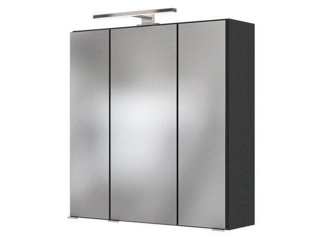 Spiegelschrank >Baabe I< in Graphit aus Glas - 60x66x20cm (BxHxT)