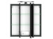 Spiegelschrank >Baabe I< in Graphit aus Glas - 60x66x20cm (BxHxT)