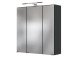 Spiegelschrank >Baabe I< in Graphit aus Glas - 60x66x20cm (BxHxT)