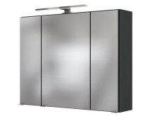 Spiegelschrank >Baabe I< in Graphit aus Glas -...