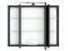 Spiegelschrank >Baabe I< in Graphit aus Glas - 80x66x20cm (BxHxT)