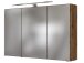 Spiegelschrank >Baabe I< in Wotan-Eiche aus Glas - 100x66x20cm (BxHxT)