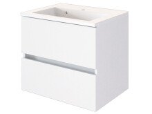 Waschtisch-Set >Baabe I< in Weiß aus MDF - 60x56x47cm (BxHxT)