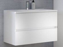 Waschtisch-Set >Baabe I< in Weiß aus MDF -...