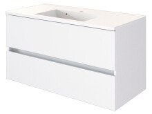 Waschtisch-Set >Baabe I< in Weiß aus MDF -...