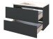 Waschtisch-Set >Baabe I< in Graphit aus MDF - 80x56x47cm (BxHxT)