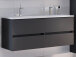 Waschtisch-Set >Baabe I< in Graphit aus MDF - 120x56x47cm (BxHxT)