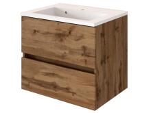 Waschtisch-Set >Baabe I< in Wotan-Eiche aus MDF -...