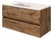 Waschtisch-Set >Baabe I< in Wotan-Eiche aus MDF - 100x56x47cm (BxHxT)