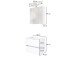 Waschtisch-Set >Baabe I< in Weiß aus MDF - 60x47cm (BxT)