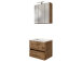 Waschtisch-Set >Baabe I< in Wotan-Eiche aus MDF - 60x47cm (BxT)