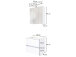 Waschtisch-Set >Baabe I< in Wotan-Eiche aus MDF - 60x47cm (BxT)