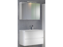 Waschtisch-Set >Baabe II< in Weiß aus MDF - 80x47cm (BxT)