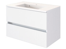 Waschtisch-Set >Baabe II< in Weiß aus MDF - 80x47cm (BxT)