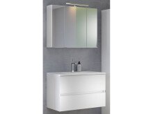 Waschtisch-Set >Baabe II< in Weiß aus MDF -...