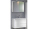 Waschtisch-Set >Baabe II< in Weiß aus MDF - 80x47cm (BxT)
