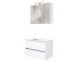 Waschtisch-Set >Baabe II< in Weiß aus MDF - 80x47cm (BxT)