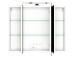 Waschtisch-Set >Baabe II< in Weiß aus MDF - 80x47cm (BxT)