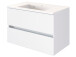 Waschtisch-Set >Baabe II< in Weiß aus MDF - 80x47cm (BxT)