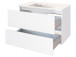 Waschtisch-Set >Baabe II< in Weiß aus MDF - 80x47cm (BxT)