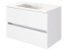 Waschtisch-Set >Baabe II< in Weiß aus MDF - 80x47cm (BxT)
