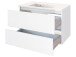 Waschtisch-Set >Baabe II< in Weiß aus MDF - 80x47cm (BxT)
