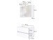 Waschtisch-Set >Baabe II< in Weiß aus MDF - 80x47cm (BxT)