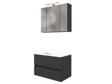 Waschtisch-Set >Baabe II< in Graphit aus MDF -...