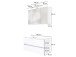 Waschtisch-Set >Baabe III< in Weiß aus MDF - 100x47cm (BxT)