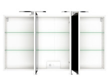 Waschtisch-Set >Baabe IV< in Weiß aus MDF - 120x47cm (BxT)