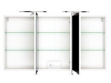 Waschtisch-Set >Baabe IV< in Weiß aus MDF - 120x47cm (BxT)