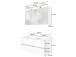 Waschtisch-Set >Baabe IV< in Weiß aus MDF - 120x47cm (BxT)