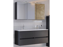 Waschtisch-Set >Baabe IV< in Graphit aus MDF -...