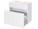 Badezimmer-Set >Baabe< (5-teilig) in Weiß - 170x47cm (BxT)