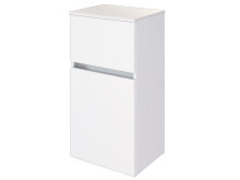 Badezimmer-Set >Baabe< (5-teilig) in Weiß - 190x47cm (BxT)