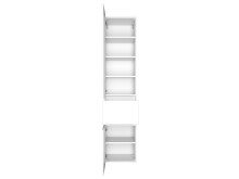 Badezimmer-Set >Baabe< (5-teilig) in Weiß - 190x47cm (BxT)